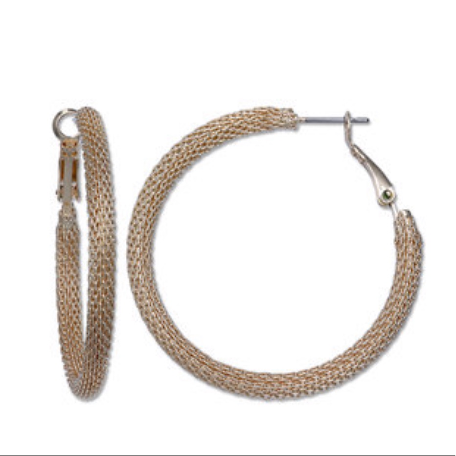 Jules B Gold Tone Hoop Earrings